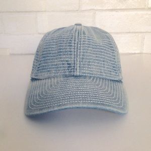 Free People Denim Jean Baseball Cap Trucker Hat